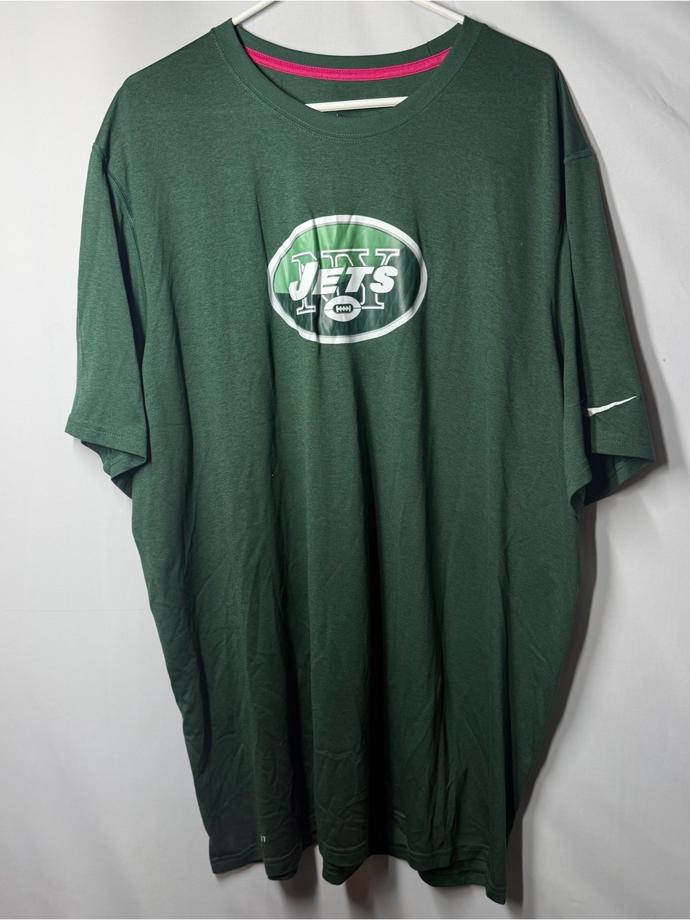 NFL New York Jets Dark Green Short Sleeve Logo Tee